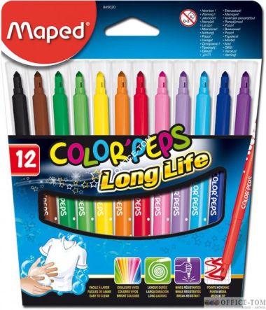 Flamastry trójkątne 12kol COLOR 845020 MAPED