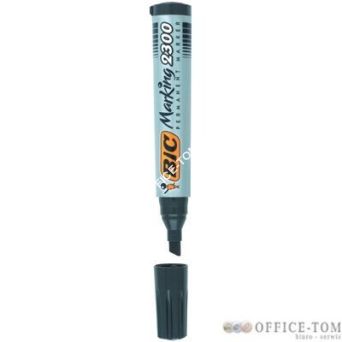 Marker permanentny BIC 2300 Czarny ścięta końcówka