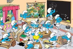 Puzzle Smerfy W szkole - Puzzle Maxi  24 elementy TREFL 14132