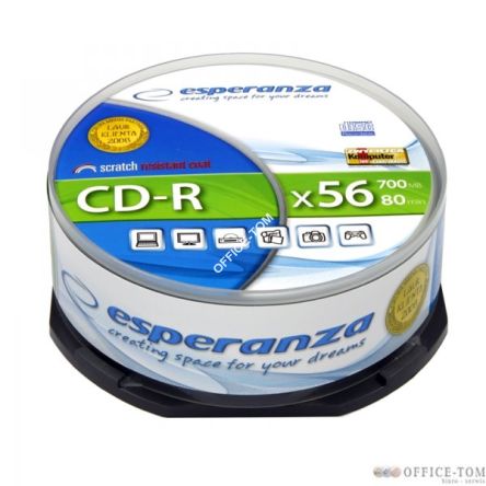 Płyty CD-R ESPERANZA SILVER - CAKE BOX 25