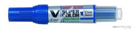 Marker permanentny PILOT V Super  Color końcówka okrągła zielony