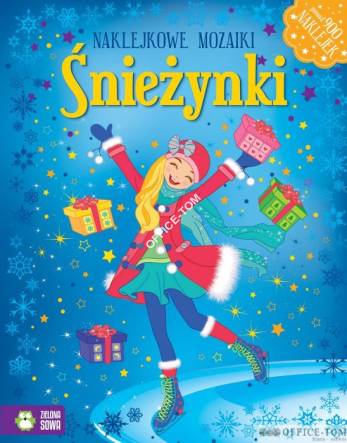 Książka NAKLEJKOWE MOZAIKI Śnieżynki 9788378959144 Zielona Sowa