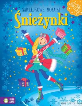 Książka NAKLEJKOWE MOZAIKI Śnieżynki 9788378959144 Zielona Sowa