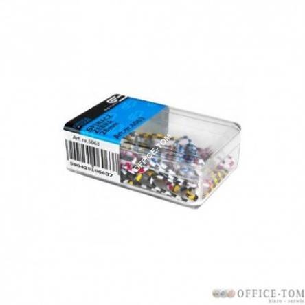 Spinacz E&D PLASTIC zebra 28mm 60szt