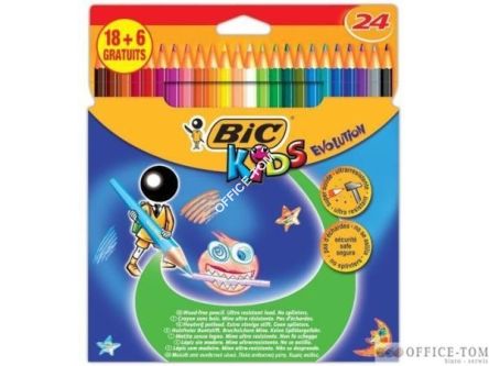 Kredki BIC Evolution Pudełko 18+6