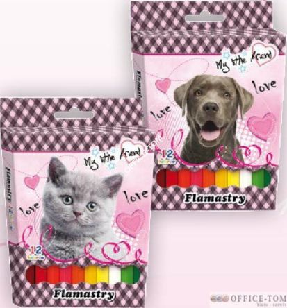 Flamastry 12 kol. MY LITTLE FRIEND St.Majewski