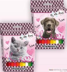 Flamastry 12 kol. MY LITTLE FRIEND St.Majewski