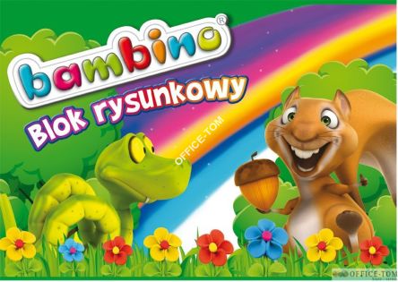 Blok rysunkowy A4, 20k BAMBINO