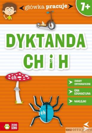Książka GŁÓWKA PRACUJE Dyktanda H I CH 9788378957744 (C) Zielona Sowa