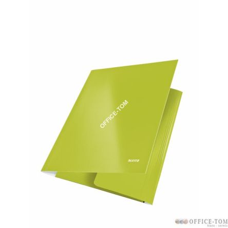 Teczka kartownowa z gumką LEITZ zielony WOW