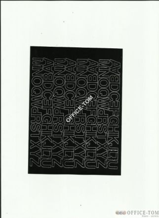 LITERY samoprzylepne 1.5cm(8szt) j.żółeARTDRUK