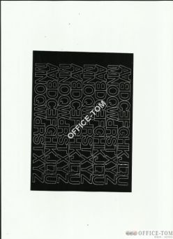 LITERY samoprzylepne 1.5cm(8szt) j.żółeARTDRUK