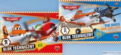 Blok techniczny z kolorowymi kartkami A4, 10k PLANES DISNEY