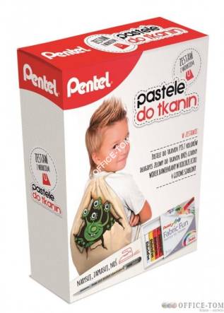 Zestaw pasteli do tkanin z workiem Pentel PTS7+BN15+WOREK