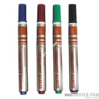 Marker SPOKO  0145 okrągły permanentny czerwony p/10/