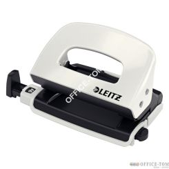 Dziurkacz Mini LEITZ WOW metalowy LEITZ, perłowy biały
