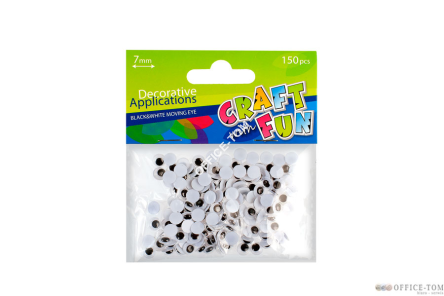 Ozdoba Dekoracyjna Oczy 7Mm CRAFT WITH FUN