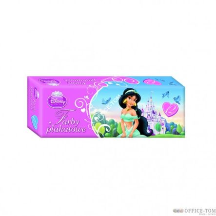 Farby plakatowe 12 kol. 20ml DISNEY KSIĘŻNICZKI St.Majewski