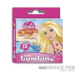 Kredki BAMBINO  12-kol.   w pud.kart. BARBIE St.Majewski