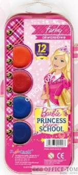 Farby akwarelowe 12 kol. BARBIE  St.Majewski