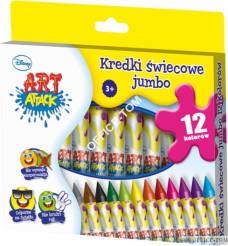 Kredki BAMBINO w opr.drew. 12 kol. + temperówka CLONE WARS St.Majewski