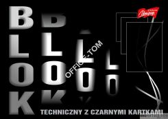 Blok techniczny z czarnymi kartkami 180 g/m2, A3, 10k.