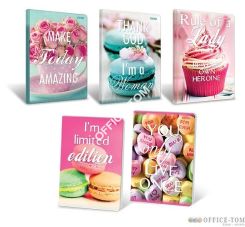 Zeszyt A5 80k kratka TOP 2000 pastel colour 