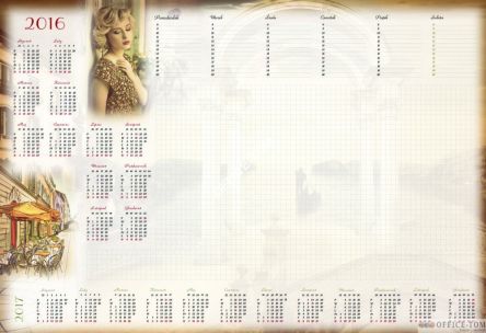 Kalendarz Planer B3 z listwą T-2-B3 Michalczyk i Prokop