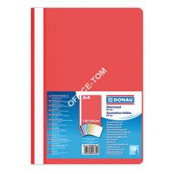 SKOROSZYT DONAU, PP, A4, STANDARD, 120/180MIKR., CZERWONY (10)