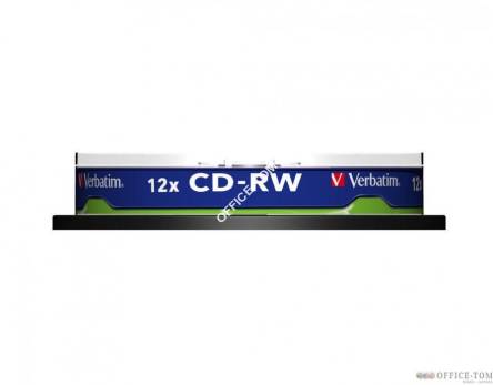 Płyta VERBATIM CD-RW  cake box 10  700MB  12x