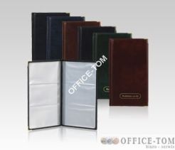 Wizytownik na 48 wizytówek LUX WI-11 Biurfol  Czarny