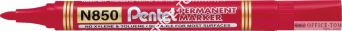Marker grubyi wodoodporny PENTEL okrągła końcówka Czerwony