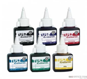 Tusz kreślarski Astra 35 ml - żółty Astra