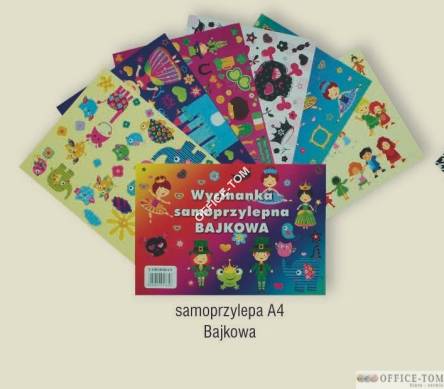 Wycinanka samoprzylepna A4 bajkowa CORMORAN *7658