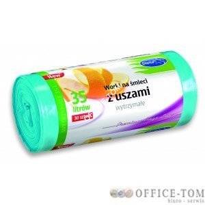STELLA Worki na śmieci z USZAMI WYTRZYMAŁE 35L 30szt. NIEBIESKIE (HD-LD)