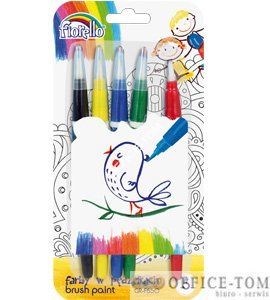 Farby w pędzelku  Fiorello 5 kolorów GRAND