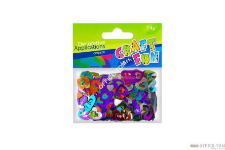 Ozdoby metaliczne Serduszka 14G CRAFT WITH FUN