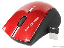 Mysz bezprzewodowa optyczna TRACER BLASTER RF TRM-150W czerwona nano mini