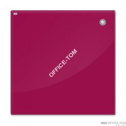 Tablica szklana magnetyczna 60x40 cm czerwona 2x3