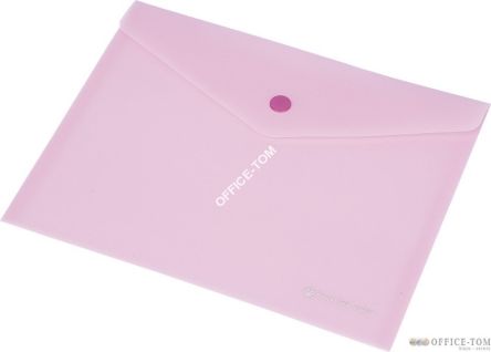 Teczka kopertowa A5 FOKUS przezroczysta różowa 0410-0036-13 Panta Plast
