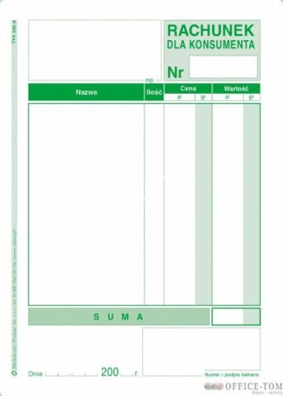 Rachunek MICHALCZYK I PROKOP A6 80 kartek