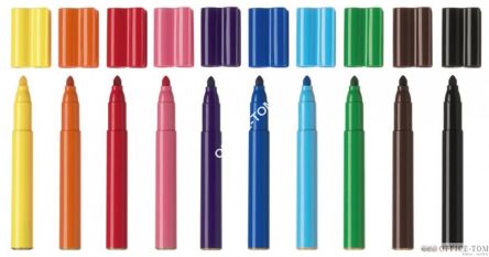 Flamastry Jumbo Connector Etui 10 Szt FABER-CASTELL