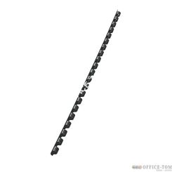Grzbiety palstikowe LEITZ do bindowania   6 mm, czarny