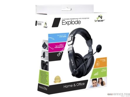 Słuchawki z mikrofonem TRACER EXPLODE  Mini-jack Czarny