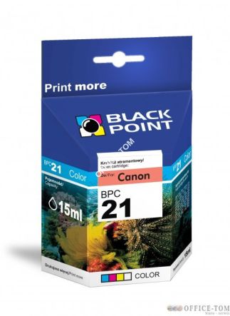 BLACK POINT Wkład do CANON BCI-21 Kolor 15ml