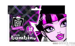 Kredki BAMBINO  24-kol.   w pud.kart. MONSTER HIGH St.Majewski