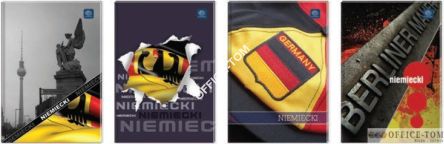 Brulion A5 80 kratka język niemiecki  INTERDRUK