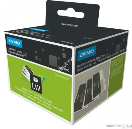 Etykiety wizytówkowe dy DURABLEMO karton biały bez kleju 1 rolka/300szt.