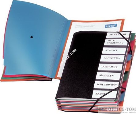 Teczka segregująca A4 PP CZARNA czarna 100551595 BANTEX