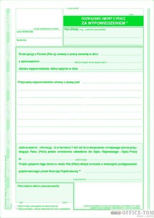 Rozwiązanie umowy o pracę MICHALCZYK I PROKOP A5 40 kartek